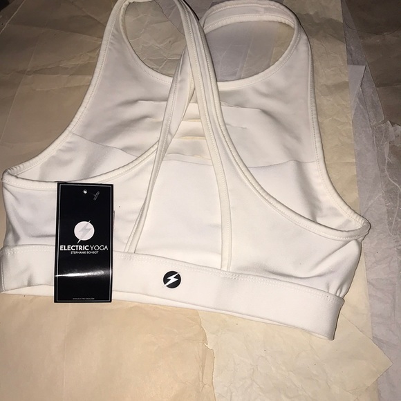 NWT Electric Yoga Slash Laser Cut Sports Bra XS IV - Picture 7 of 8